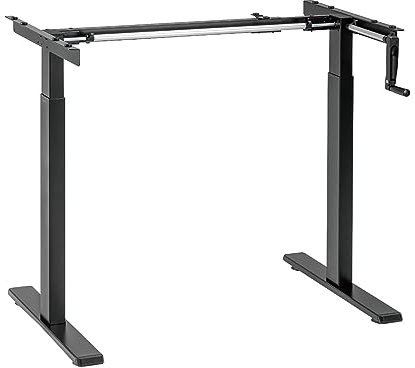Manuell verstellbares Sitz-/Steh-Schreibtischgestell, 2-facher Teleskopauszug