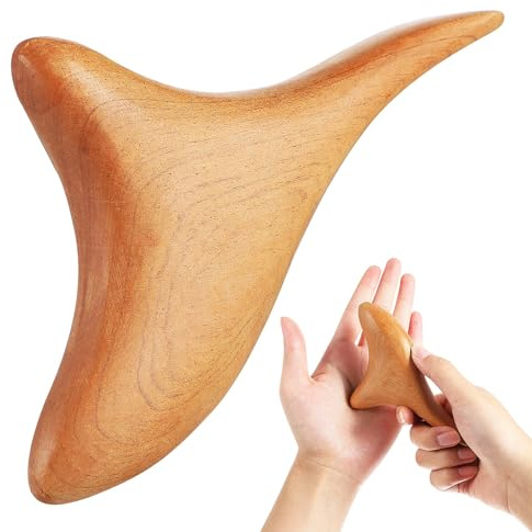 Beavorty Thai-Massagegerät, Muskelschaber, Gua-Sha-Werkzeug für Nacken, Rücken, Schultern, Füße und Taille, manuelle Schabmassage mit bequemem Griff, 1 x Massage
