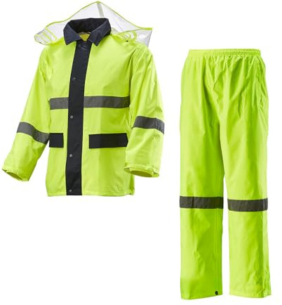 TK-RAINWEAR R6920 premium rainwear (waterproof/light weight/windbreak) Reflective belt, Men Women Adults rain jacket (Medium)