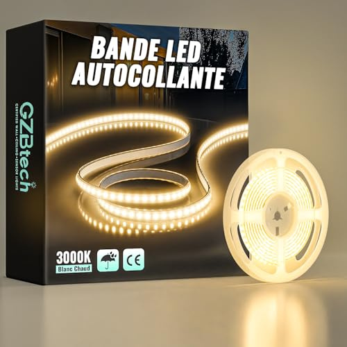 GZBtech Silikon LED Strip Light 2M, 230V 3000K Warmweiss LED Streifen Schrankbeleuchtung, kürzbar Selbstklebend LED Lichtband für Schlafzimmer Küchen Innen Außen Deko und Kommerzielle Nutzung