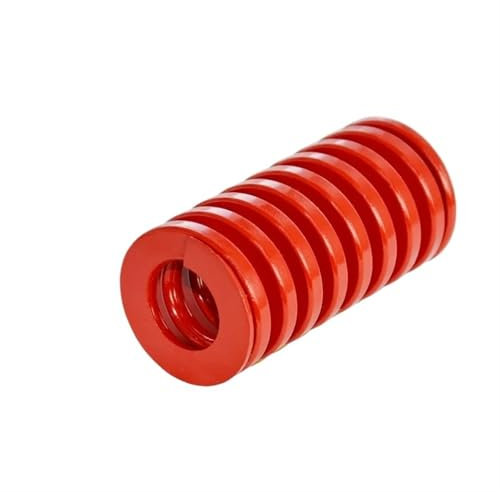 CYMMIYT Ressort de Compression Ressorts de Moule à Charge Moyenne Rouge, Ressort de Compression Rouge, diamètre extérieur 6 8 10 12 14 16 18 20 22 25 27 30 35 40 50mm, Longueur 20-300mm(35mm,D-20mm)