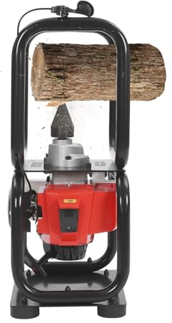 Fendeur de bûches à gaz 3,4 HP 64 cc à démarrage manuel pour une coupe efficace du bois de chauffage, idéal pour une utilisation en extérieur