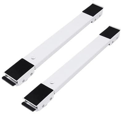 Washing Machine Base Washing Machine Stand Movable Refrigerator Raised Base Mobile Roller Bracket Wheel Bathroom Kitchen Accessories Home Appliance(2pcs white)