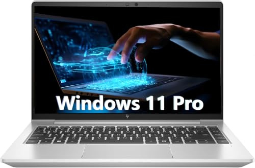 HP EliteBook 645 G9 Portátil empresarial, portátil FHD de 14 Pulgadas, AMD Ryzen 5 Pro 5675U, 8 GB de RAM, SSD de 256 GB, Teclado QWERTY Estadounidense, Windows 11 Pro (reacondicionado)