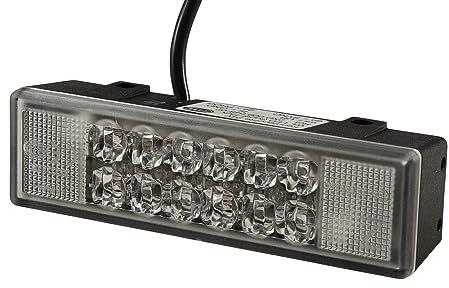 HELLA 2XD 009 048-021 LED-Blitz-Kennleuchte - WL-LED - 24V - rot - Schraubanschluss/Einbau - Kabel: 800mm - Stecker: offene Kabelenden