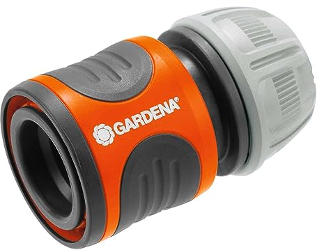 Gardena Hose Connector 13 mm (1/2 inch) and 15 mm (5/8 inch): Connectors for The Hose Start, Grip Wells, Easy Installation, Packed (18215-20)