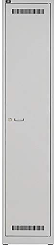 BISLEY Light Garderobenschrank 1 Abteil 400, Metall, 245 Lichtgrau, 50 x 40 x 185 cm