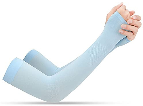 6 Paar Armstulpen UV Sonnenschutz Armstulpen für Männer & Frauen zum Abdecken der Arme zum Schutz Ihrer Haut vor Sonneneinstrahlung blau