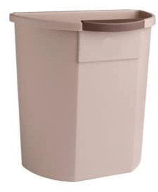 Mini-Mülleimer Desktop-Mülleimer Tischmülleimer Abfalleimer Küchenabfalleimer Wandmontierte Haushaltsschranktür Zum Aufhängen Wandmontierte Tür Küchenabfallbehälter,Schrank-Mülleimer (Braun)