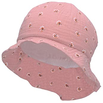 Sterntaler Unisex barn solhatt blommor barnhatt, delikat rosa, normal, Mjuk rosa