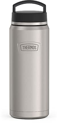 ICON SERIES BY THERMOS Stainless Steel Water Bottle with Screw Top Lid, 40 Ounce, Matte Stainless Steel