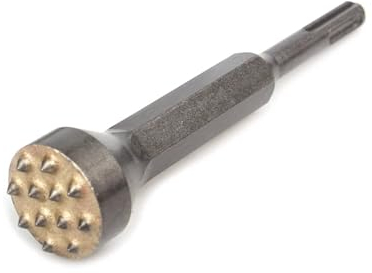 SDS-Max Schaft-Hammermeißel for Beton, Mauerwerk und Naturstein, Legierungsspitze, Rillenhobel, flacher runder elektrischer Blumenhammerbohrer, Steinplatten-/Brücken-/Wand-/Zementpflastermeißel (Colo