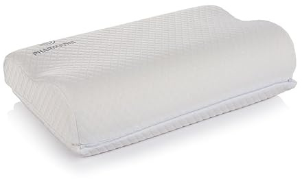 Pharmedis - Orthopädisches Nackenkissen 3in1 - Memory Foam Kopfkissen - Ergonomisches Schlafkissen Seitenschläfer Rückenschläfer Bauchschläfer - Nackenstützkissen Gegen Nackenschmerzen Verspannungen