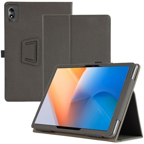 Haofun Hülle Kompatibel mit Blackview Tab90 WiFi/Tab 90/Tab9 WiFi/Tab 16 Pro/TABWEE W90, leichte Flip Case, Rückseite Abdeckung Klappständer, Schutzhülle mit Handschlaufe, Schwarz