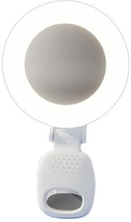 BaotyJie Phone Clip Ring Flash Video Conference Light Rotary Easy to Assemble Selfie Mirror Round Fill Light for Tablet Computer Girls