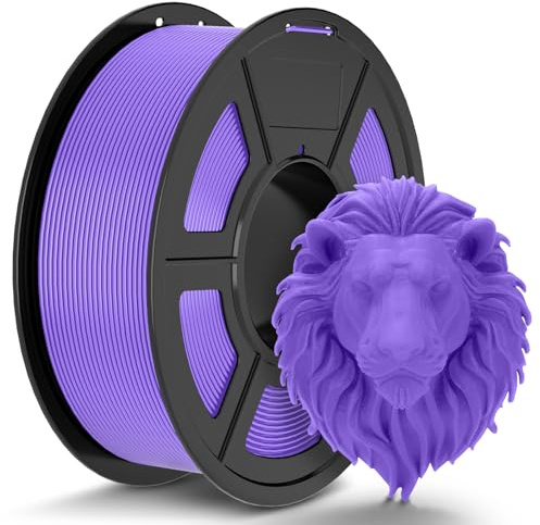 TECBEARS PLA Filaments 1.75mm Lila, 1kg 3D Drucker Filament PLA, Filament 3d Druckmaterialien, Vakuumverpackung, Maßgenauigkeit +/- 0,02 mm, 1kg Spule (2,2lbs) PLA Filament für Intelligentes Drucken