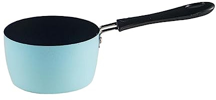 Casserole à lait en acier inoxydable pour induction – Durable, antiadhésive bleue pour un chauffage parfait, idéale pour le lait, les sauces, etc