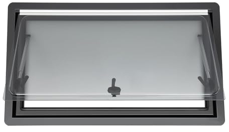 Ventana de ventilación lateral para caravana con persiana enrollable integrada y mosquitera para una mejor ventilación y privacidad