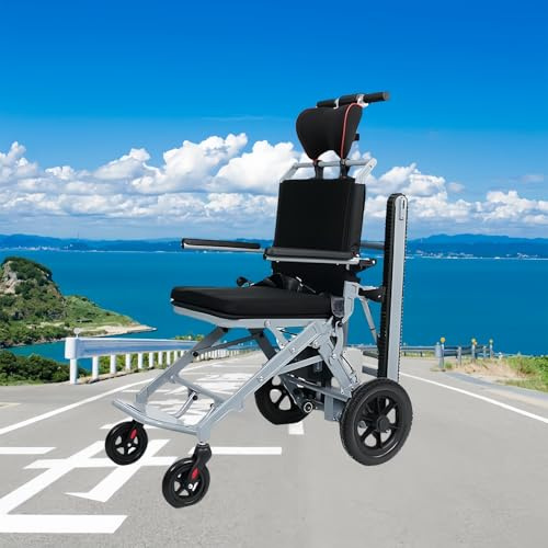Elektrischer Treppenrollstuhl Für Gelähmte Ältere Menschen Zum Automatischen Treppensteigen, Raupen-Treppensteiger-Maschinenartefakt Silver