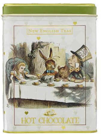 Alice in Wonderland Hot Chocolate Mix in Tin 250g | Milk Chocolate Cocoa Powder, Just Add Milk
