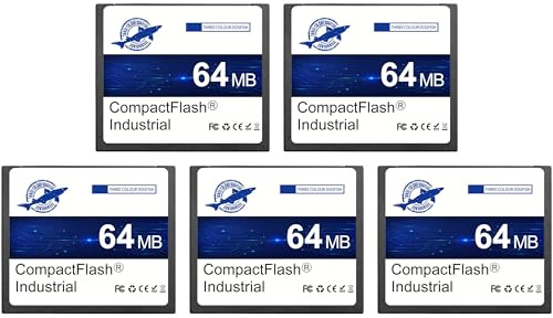 Dogfish Carte Mémoire Compact Flash 64Mo 10Pack | Carte CF Type I pour Équipement Industriel et Appareil Photo Numérique Ancien Modèle
