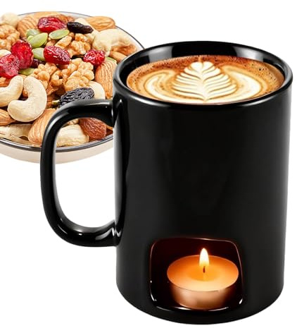Dqsgiqe Mug À Fondue Au Chocolat, Céramique Tasses À Fondue Au Chocolat, pour Fruits De Mer Dîner Dessert Sauce Fromage Lait Pai-NS Caramel Soirée Romantique Anniversaire Mariage