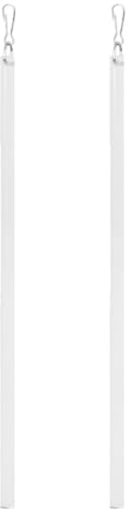 Beaupretty Varilla de Inclinación para Persiana Vertical 12 Pulgadas Transparente Acrílico 2 Piezas para Cortinas y Visillos, Barra Moderna para Apertura y Ajuste de Ventanas