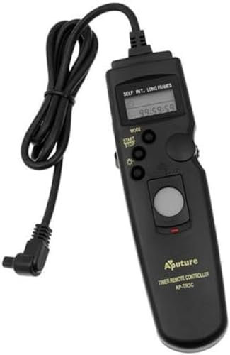 Aputure Timer Camera Remote Control Shutter Cable 3C for Canon EOS 1d,1ds,Mark II, III, IV, 5D, 5D Mark II, 10D, 20D, 30D, 40D, 50D, 60D, 7D, fully compatible with Canon RS80N3, Inexpensive Intervalometer for Time Lapse