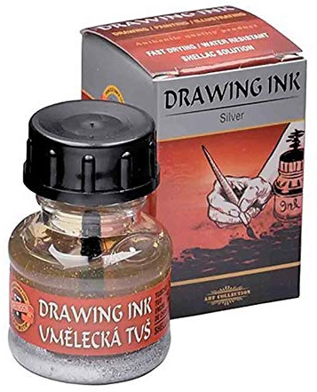 Zeichentusche 20 g - Silber 13