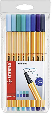 STABILO - Fineliner - point 88-8er Pack - Blautöne