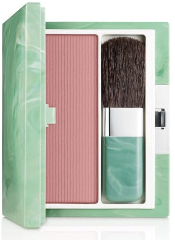 Clinique Soft-Pressed Powder Blusher Blush | Buildable Color + Natural Finish, New Clover, 0.27 Ounce