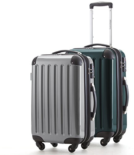 Hauptstadtkoffer - Alex - 2er Handgepäck Kofferset Hartschale glänzend, Kabinengepäck mit Zahlenschloss, 55 cm, 42 Liter, 4 Doppelrollen