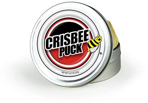Crisbee Puck® Condimento de hierro fundido y acero al carbono, fabricado en Estados Unidos, el aceite y acondicionador de hierro fundido preferidos por los expertos, mantiene una sartén