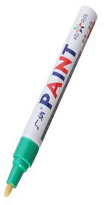 Alamor 12St Farbe Farbig Reifen Permanent Malen Pen Reifen Metall Outdoors Markierer Trendy - Grün