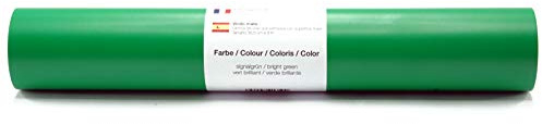Selbstklebende Wandtattoo-/ Plotterfolie Vinylfolie matt 30,5 cm x 3 m - Farbauswahl, Farbe:379 Signalgrün