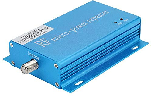 ASHATA RF Micro-Power Repeater Signal Intensifier Amplifier Signal Booster with Intelligent Chip Stable Performance and Durable 10m Sucker Cable Small Antenna Set(US)
