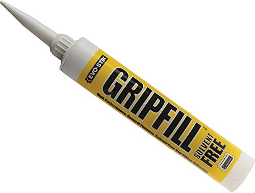 24 x Evo-Stik 30812124 350ml Gripfill Yellow Solvent Free Adhesive Glue EVOGRIP