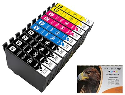 ESMONLINE Epson 16 Set 10er Multipack kompatible Druckerpatronen als Ersatz für Epson 16 XL für Workforce WF-2760DWF 2750DWF 2660DWF 2650DWF 2630WF 2540WF 2530WF 2520NF 2510WF 2010W