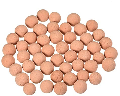 sourcing map Clay Pebbles 7-8mm 0.22 lbs Pink Gardening Potted Balls for Hydroponic Growing, Vases Supplies, Bonsai Decor