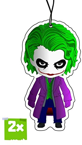 2x JOKER Air Freshener Duftbaum Auto lustig, Auto Duftspender, Duftbaum Auto tuning, car air freshener, Duftanhänger Auto, Lufterfrischer
