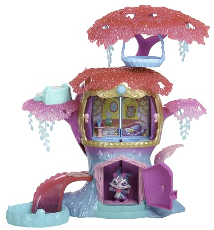 Magic Mixies Mixlings Magisches beleuchtetes Baumhaus mit magischer Raumenthüllung und exklusivem Glow Magic Mixling und Zauberstab | Amazon Exclusive
