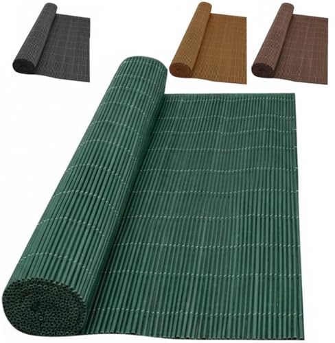 Suinga Mimbre Ocultación Verde 2x3 m | Cerramiento Mimbre Artificial Terraza Jardin PP+PE | Valla Decorativa Ocultación 90%