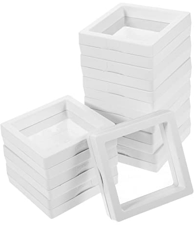 FRCOLOR 10pezzi Espositori Per Orecchini Trasparenti Scaffali Portagioie Compatti in Materiale Durevole Per Anelli Bracciali e Gioielli Design Elegante e Salvaspazio