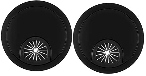 DOITOOL 2pcs Zinc Alloy Wiring Box Cable Cover Hole Cover for Computer Desk Home Office Desktop Wire Management