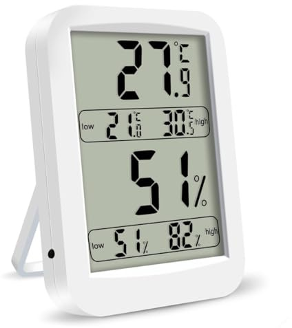 KITANDOVE Hygromètre Numérique d 39 Intérieur à Affichage Led Haute Précision Compact Et Facile à Utiliser Pour La Maison