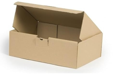 WePack Klappdeckelkartons 350x250x100 mm Kleiderbox 1-Wellig 400g Braun Geschenkbox Versandschachtel NEU (25 Stück)