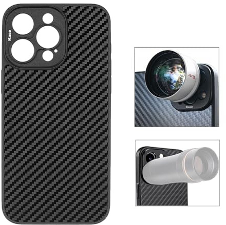 Kase Phone Lens Holder Case with 17mm Thread for iPhone 15 Pro Max | Universal Metal 17mm Mount, for Kase Master Macro Lens, for All 17mm Thread External Smartphone Lens