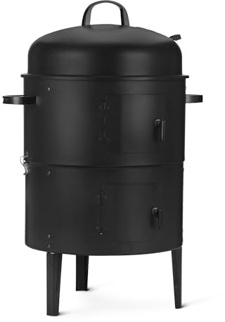 Amazon Basics - Ahumador para Exteriores, Paquete de 1, 52.3 x 42.7 x 79.2 cm, Negro