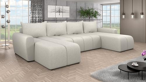 Generisch Couchgarnitur Sofa Sofagarnitur Paula U mit Schlaffunktion Wohnlandschaft