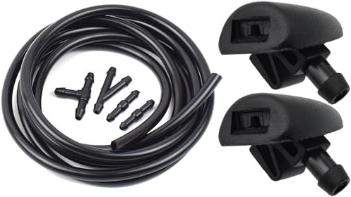 XEDLAMP Frontscheibenwischer-Waschanlagen-Sprühdüsen-Schlauchrohr, for Peugeot, 206 + 407, for Citroen, C2 C5 6438J2 6438E6 6438AV 6438W2 6438Z1 Scheibenwaschdüse(Nozzle and 2m Hose)